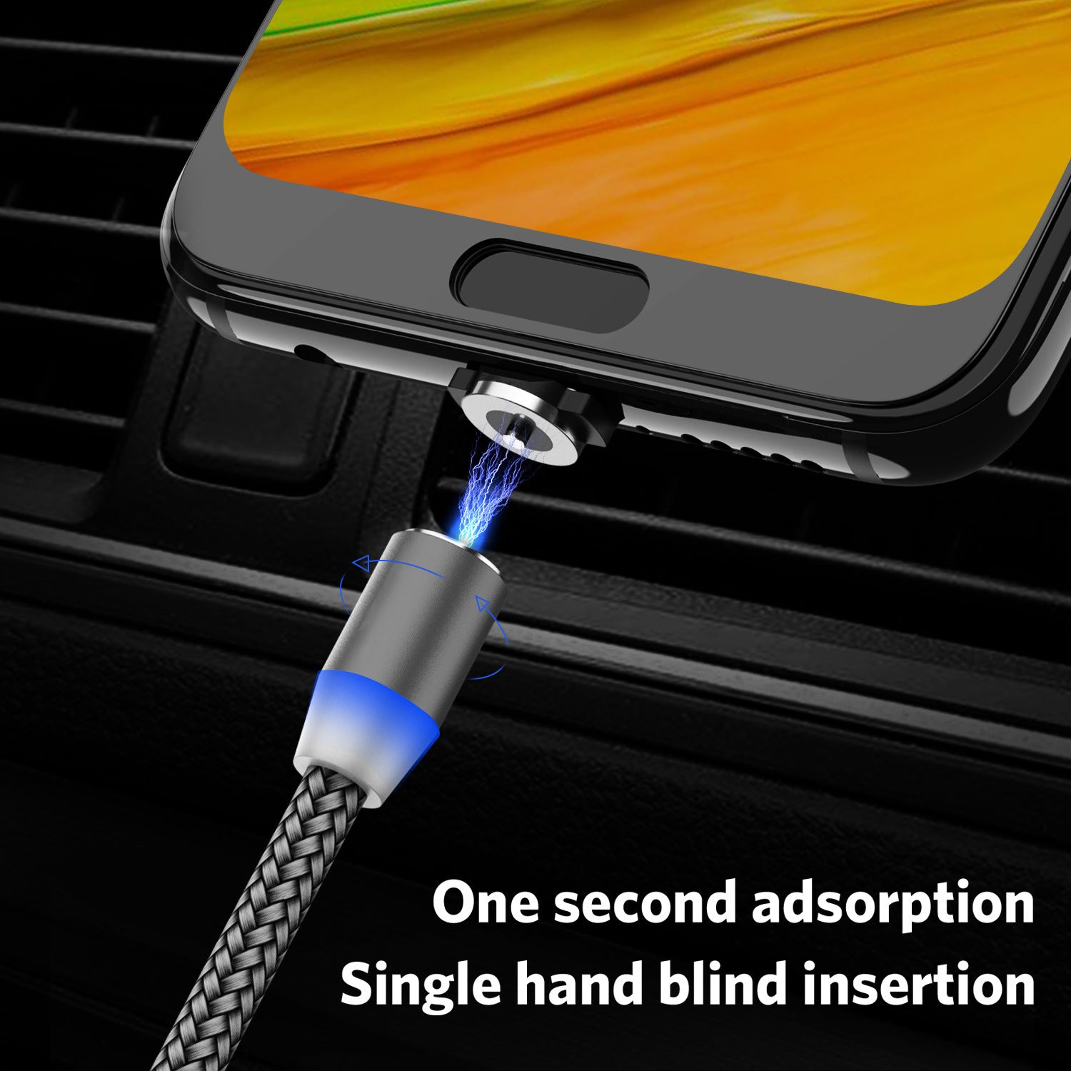 SuctionSync™ - 3 in 1 Magnetic Suction Charging cable
