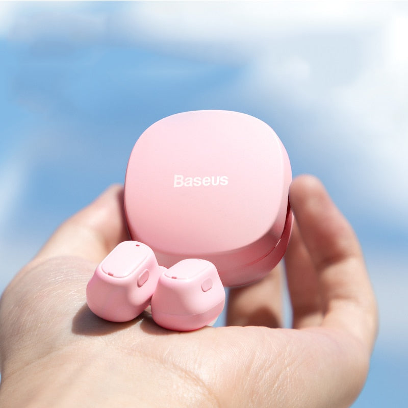 the ultimate audio solution for music lovers and audiophiles alike. With its cutting-edge design, advanced features, and superior sound quality, these earphones are a must-have for anyone who wants to enjoy their music to the fullest. Enjoy to freedom of wireless thanks to the device's high compatibility with almost all wireless devices. color pink