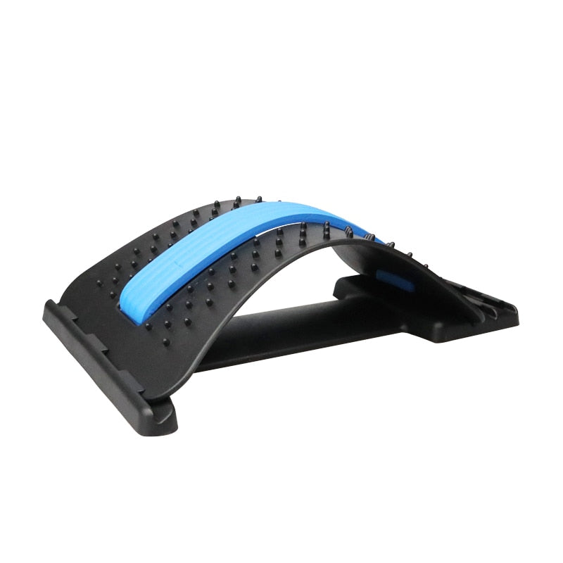 Back Stretcher Fitness Lumbar : the ultimate solution for back pain relief. It stretches and strengthens your spine, relieves chronic pain and improves flexibility within just of couple of use, this product hels you say hi to a pain-free back! Features Improves posture : The back stretcher stretches strengthens the muscles in your back and spine, which helps to improve posture by keeping the spine in a neutral position, reducing rounded or hunched posture and promoting better alignment of the spine. 