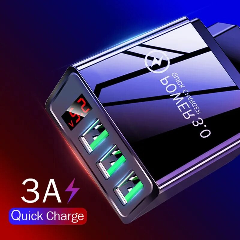 SwiftChargy ™ 4 Port Fast Charging Adapter