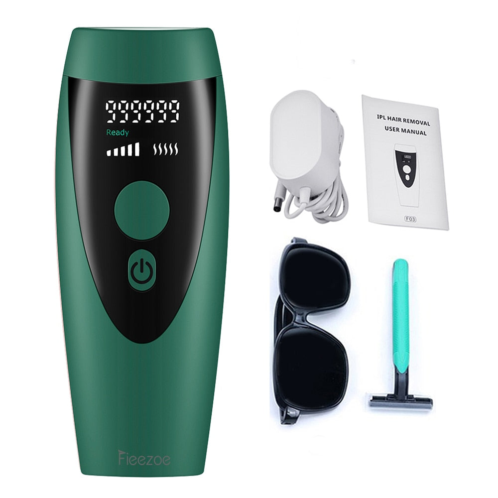 the ultimate solution for smooth, hair-free skin. With advanced technology and proven results, it's the safe and effective way to achieve long-lasting hair removal in the comfort of your own home. Say goodbye to the hassle and expense of traditional hair removal methods and hello to beautifully smooth skin . green color
